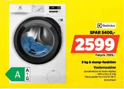 Power Electrolux Vaskemaskine tilbud
