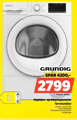 Power Grundig tørretumbler tilbud