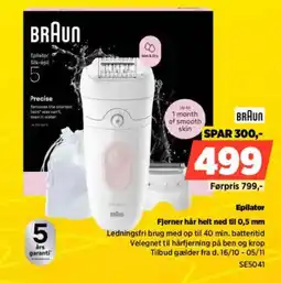 Power Braun Epilator Silk-épil 5 tilbud