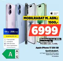 Power Apple iPhone 17 256 GB tilbud