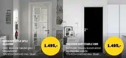 XL-BYG Swedoor sort stable dør tilbud