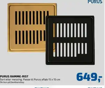 Purus afløbsrist