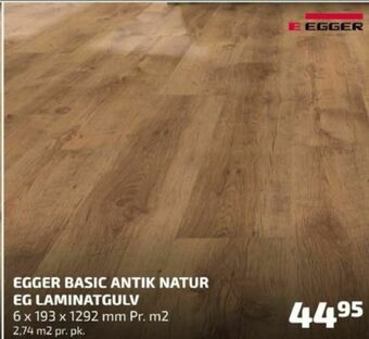 Davidsen Egger laminatgulv tilbud
