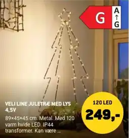 XL-BYG Veli Line Juletræ med lys tilbud