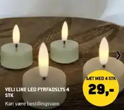 XL-BYG Veli Line Led Fyrfadsllys tilbud