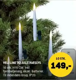 XL-BYG Veli Line 3d juletræslys tilbud