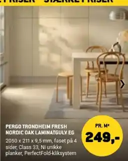 XL-BYG Pergo Trondheim Fresh Nordic Oak Laminatgulv Eg tilbud