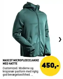 XL-BYG Mascot Microfleecejakke med hætte tilbud