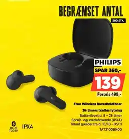Power Philips True Wireless hovedtelefoner tilbud