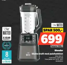 Power Chef Matteo Blender tilbud
