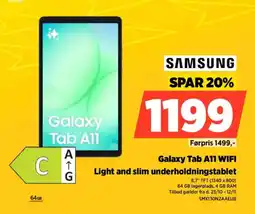 Power Samsung Galaxy Tab A11 WIFI tilbud