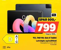 Power Tcl tab 10l gen 4 tablet tilbud