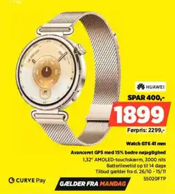 Power Huawei Watch GT6 41 mm tilbud