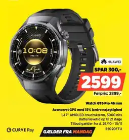 Power Huawei Watch GT6 Pro 46 mm tilbud