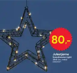 BigDollar Julestjerne Scandinavian Light tilbud
