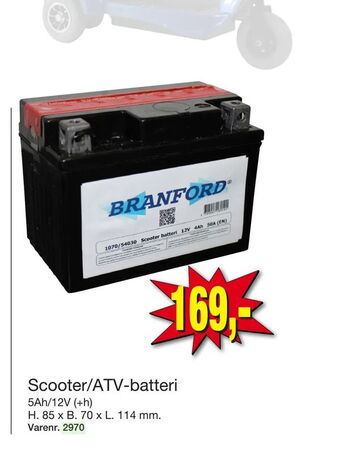 Harald Nyborg Scooter/ATV-batteri tilbud