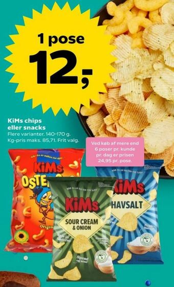 Dagli'Brugsen Kims chips tilbud