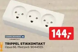 jem & fix TRIPPEL STIKKONTAKT tilbud