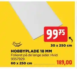 jem & fix HOBBYPLADE 18 MM tilbud