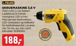 jem & fix SKRUEMASKINE 3,6 V tilbud