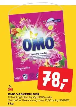 jem & fix OMO VASKEPULVER tilbud