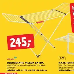 jem & fix TØRRESTATIV VILEDA EXTRA tilbud