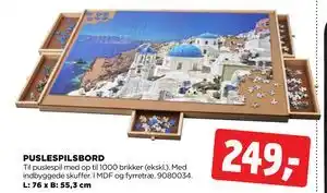 PUSLESPILSBORD 1 stk. tilbud hos jem & fix
