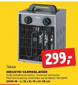 jem & fix INDUSTRI VARMEBLÆSER tilbud