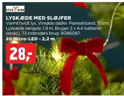 jem & fix LYSKÆDE MED SLØJFER tilbud