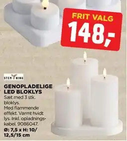 jem & fix GENOPLADELIGE LED BLOKLYS tilbud