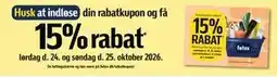 Føtex 15% rabat tilbud