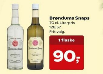 Dagli'Brugsen Brøndums snaps tilbud
