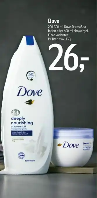 Dove bodycreme