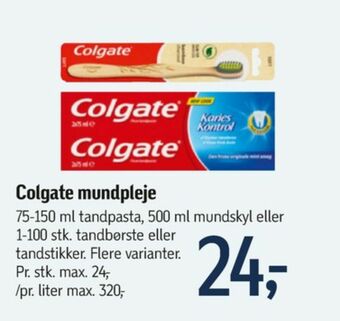 Føtex Colgate tandpasta tilbud