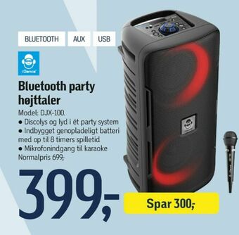 Føtex Idance højttaler tilbud