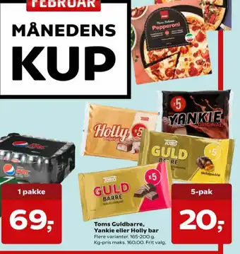 Kvickly Toms chokoladebar tilbud