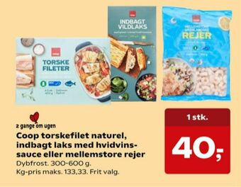 Kvickly Coop torskefilet tilbud