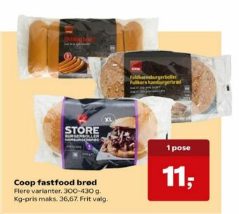 Kvickly Coop pølsebrød tilbud