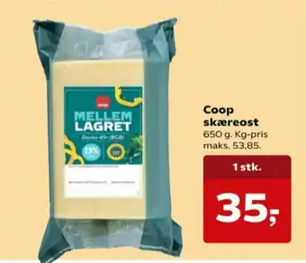 Kvickly Coop skæreost tilbud