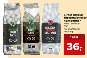 Kvickly Cirkel kaffe formalet tilbud