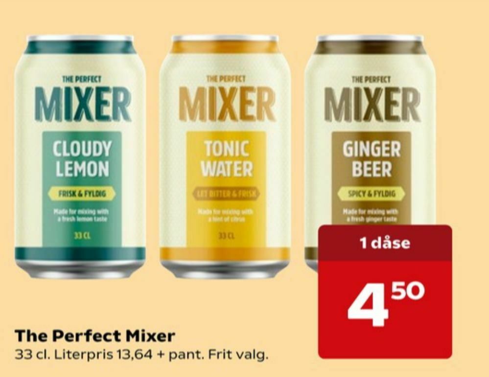 The perfect mixer tonicvand tilbud hos Kvickly