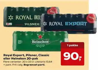 Kvickly Royal export øl tilbud