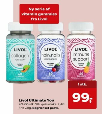 Kvickly Livol multi vitaminer tilbud
