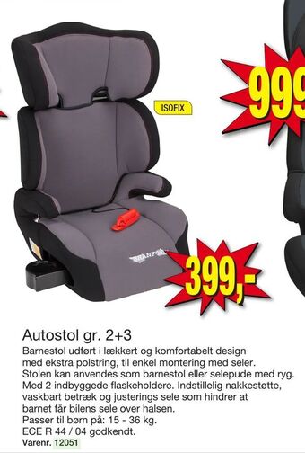 Harald Nyborg Autostol gr. 2+3 tilbud