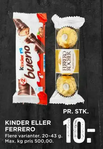 MENY Ferrero rocher dessert-chokolade tilbud