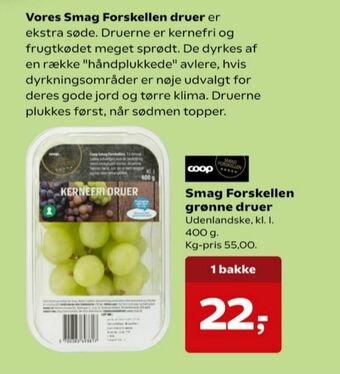 SuperBrugsen Smag forskellen vindruer tilbud