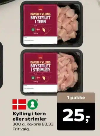SuperBrugsen Coop kyllingestrimler tilbud