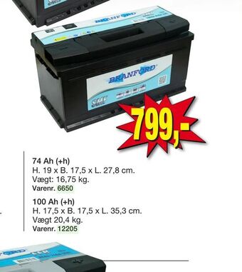 Harald Nyborg Autobatteri 12 V tilbud