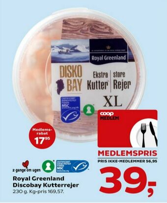 SuperBrugsen Royal greenland rejer tilbud