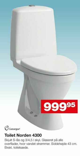 Bauhaus Camargue toilet tilbud